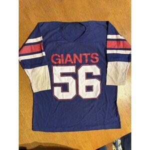 Vintage New York Giants Lawrence Taylor 56 Youth XL NFL Jersey Blue 1980s
